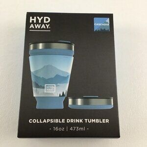 HYD Away Collapsible Drink Tumbler Insulated Hot Cold Spill Proof Cascadia New